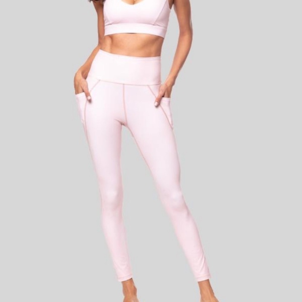 Vie Active High‎ Waist 7/8 pink legging / 1X